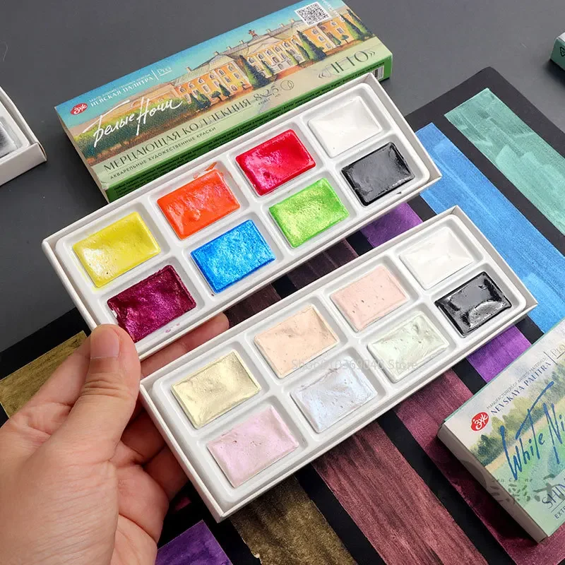 2024 New White Night Master So - огляд і ціна Watercolor Paint Set Solid Pigment