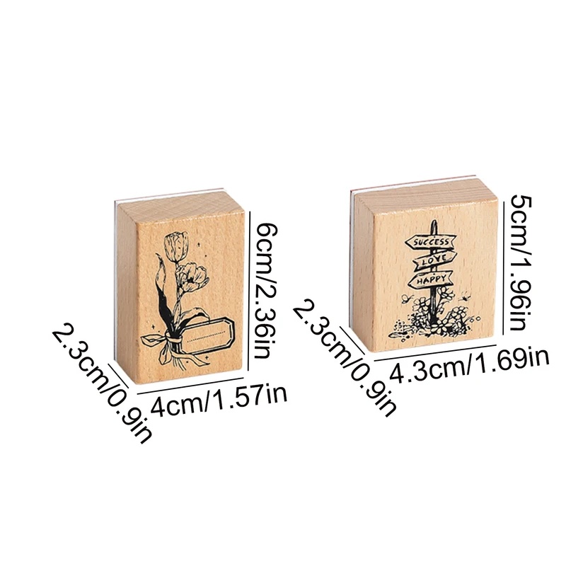 Vintage Wooden Rubber Stamps,  - огляд і ціна Scrapbooking