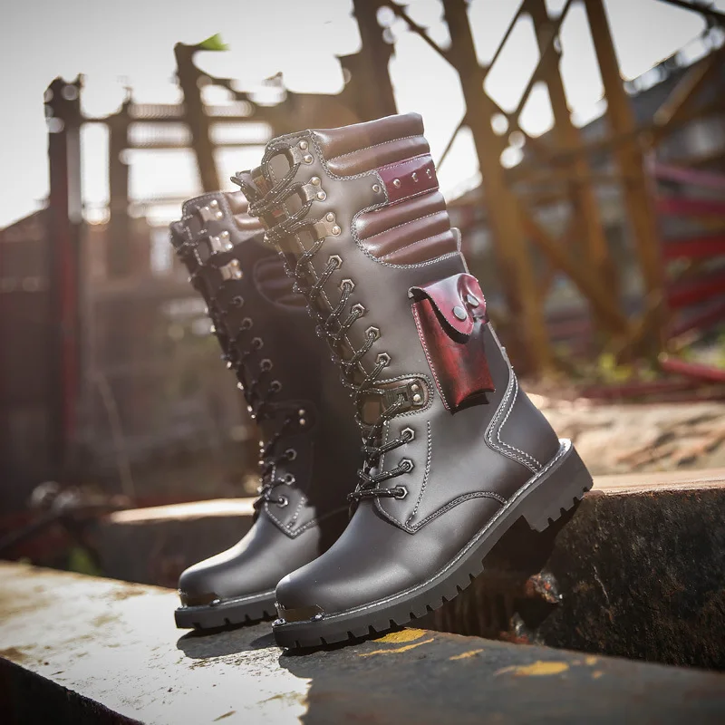 Men Knee High Leather Boots Wi - огляд і ціна Craft Tools